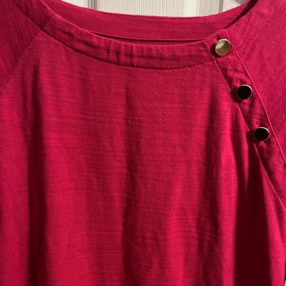 Loft pink top Cotton NWOT S - Picture 5 of 6